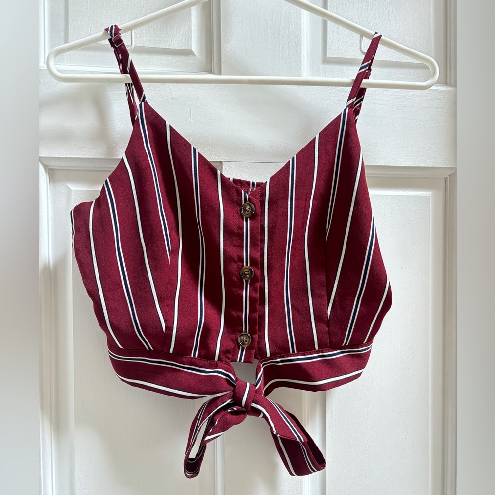 Red Striped Tank Top